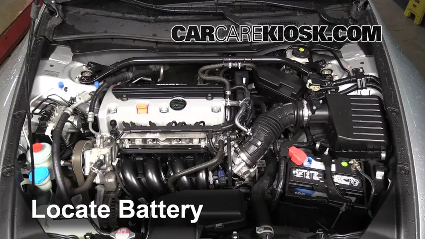 2010 Honda Accord EX-L 2.4L 4 Cyl. Coupe (2 Door) Battery Replace